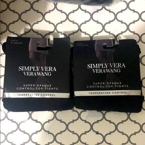 2 Vera Wang black tights